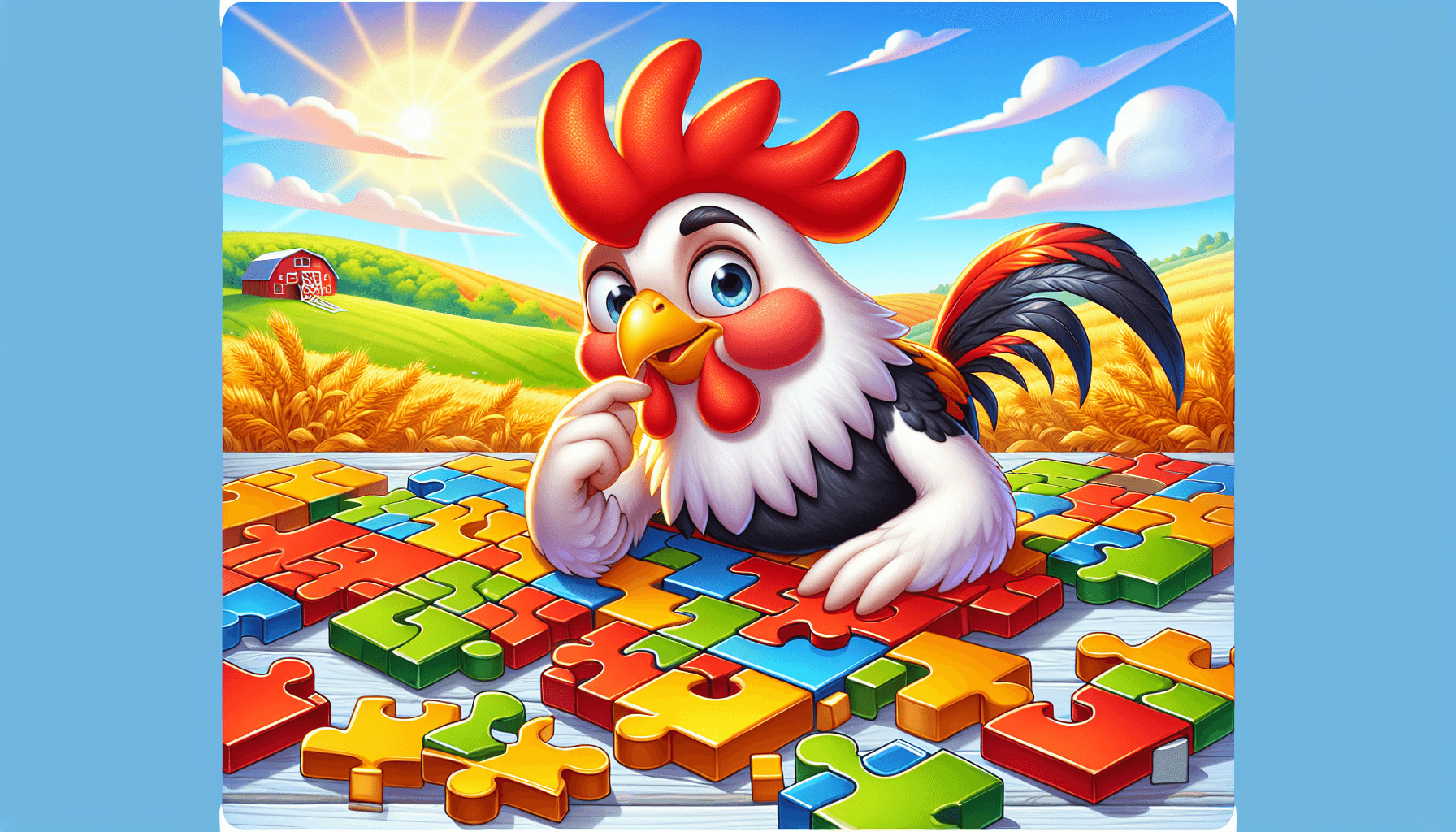 Chicken solving puzzle